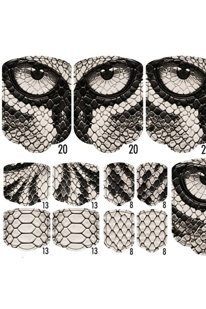 GELAXYO PEDI WRAPS ANIMAL COUTURE AC-10 WITH 38 WRAPS, 26 DECORATIONS, FILE, ...