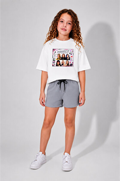 Belya Kids Wear Set oversize pentru fete Belya Kids Manifest Design 107 din b...