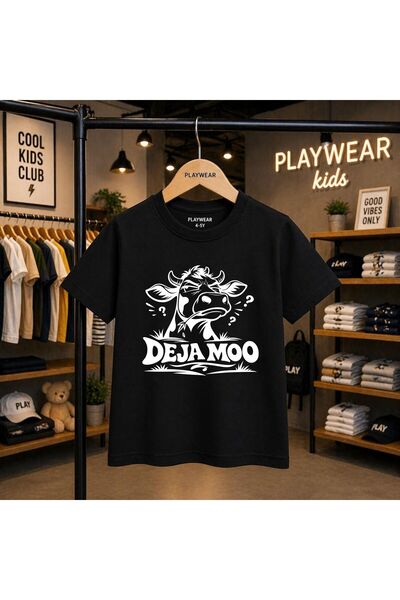 playwear Deja Moo majica sa printom, 100% dječja unisex majica, veličine 5, 6...