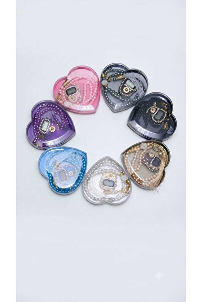 luxurianthome Set de 12 bucăți de mica cu inimioare, în cutie, cadou, set de ...