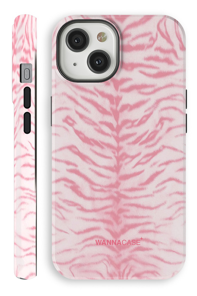 WANNACASE iPhone 15 Candy Tiger Çift Katmanlı Essential Tough Telefon Kılıfı