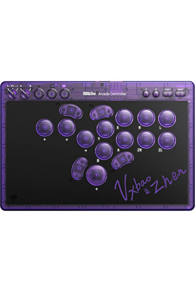 8Bitdo Ασύρματο χειριστήριο arcade για Switch 2 Μωβ