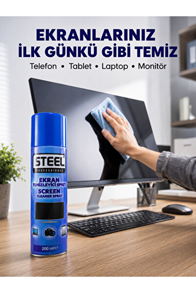 Lisinya LCD, LED ve Telefon Ekranları İçin Ekran Temizleyici Sprey -
