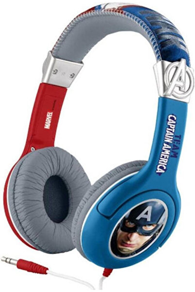 ekids Ακουστικά Captain America ενσύρματα επί του αυτιού Muticolot