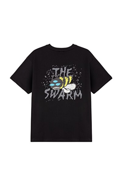Grimey X The Swarm DC Raw Honey T-Shirt GA763 - Black - l