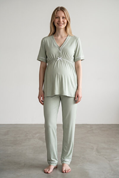Generic Brand Venera Premium Contrast Piping Luxury Maternity & Postpartum Pa...