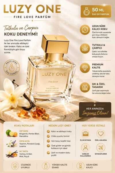 Luzy One Nariba Fire Love Kadın Parfümü EDP 50 ml Kalıcı Koku