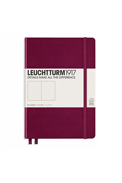 Leuchtturm1917 دفتر ملاحظات متوسط الحجم (A5)، غلاف صلب، 251 صفحة مرقمة، عادي،...