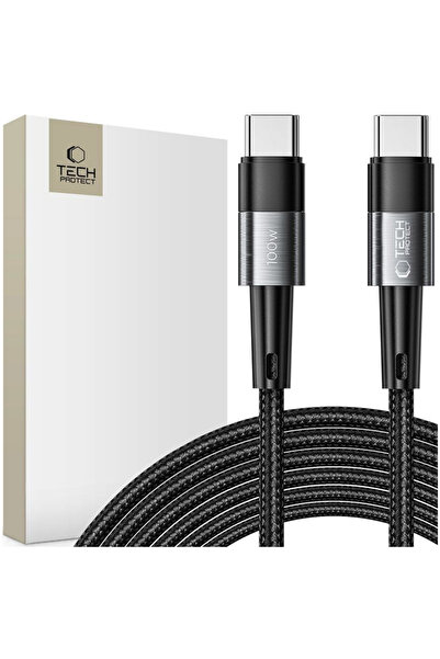 Tech-Protect Cablu USB-C Ultraboost 100W PD 5A pentru telefoane și laptopuri 3M