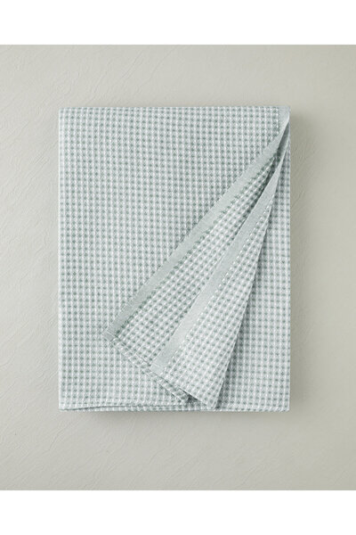 English Home Modern Grid Tek Kişilik Pike 150x220 cm Yeşil