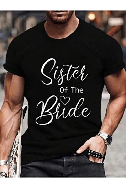 LİNA06 100% Cotton Sister Of The Bride Women's Men's Graphic Tee Causal Tops ...