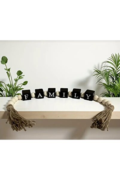 Generic Brand Wooden chain decorative beeds Family Garland with Tassels, Mode...