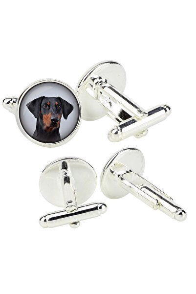 Art - Dog Dobermann, Doberman Pinscher - butoni de cămașă într-o cutie, bijut...