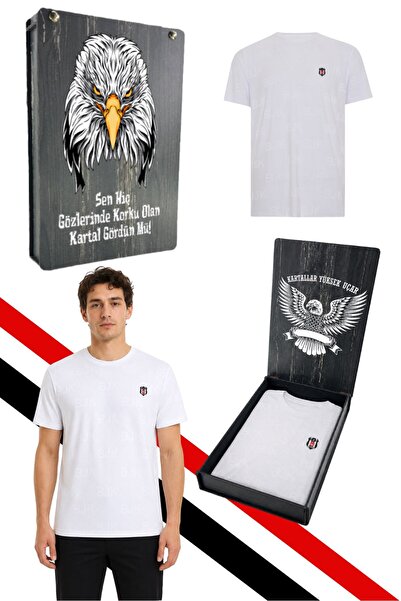 Beşiktaş ΓΝΗΣΙΟ ΑΔΕΙΟΔΟΚΟΜΕΝΟ ΛΕΥΚΟ T-SHIRT ΜΕ ΚΟΥΤΙ UV ΚΑΙ ΔΩΡΟ