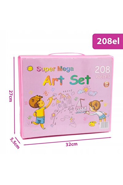Stator Set de artă pentru pictură și desen pentru copii, set în cutie, 208 piese