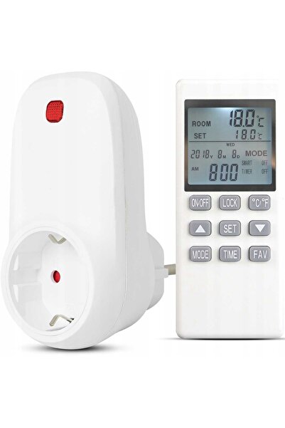 Cronos Heaters Controler universal cu priză pentru termostat + Telecomandă pe...