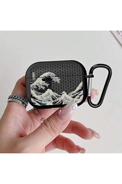 Choice9 غطاء حماية بتصميم فني موجي لسماعات Airpods Pro 3 Mix02، متوافق مع Air...