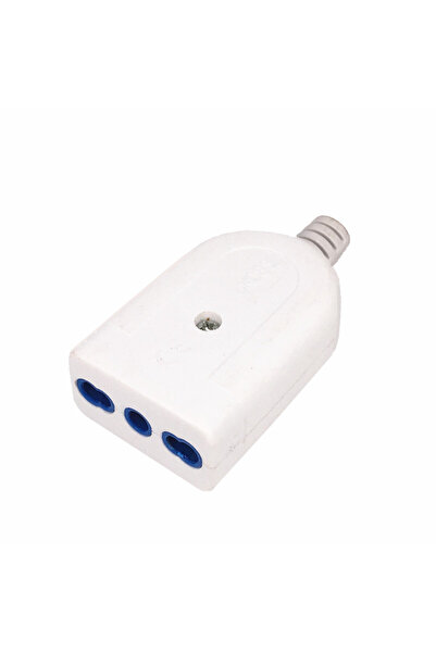 Choice3 female white Italian Standard 10A 16A Power Plug Male/Female 3 Round ...