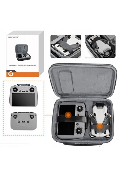 SunnyLife Carcasă rigidă pentru drona Dji Mini 4 Pro Rc 2 și geantă de depozi...