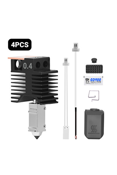 Choice1 4PCS 0.4MM Upgraded Hotend For Snapmaker U1 0.2/0.4/0.6/0.8mm Full As...