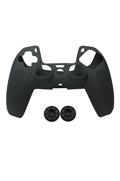 choice2 Black Case for DualSense Non Slip Soft Silicone Protection Cover for ...