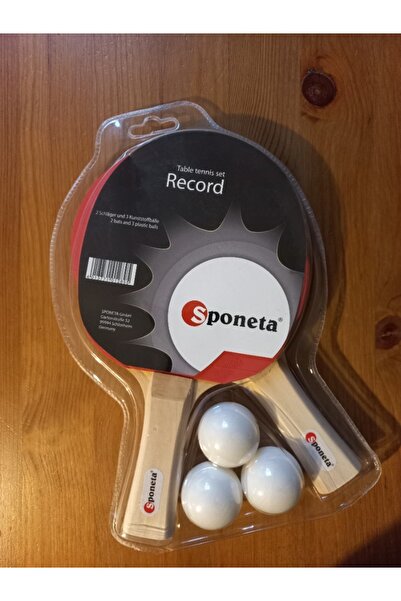 SPONETA Set Tenis de Masă Ping Pong Record 2 Rachete 3 Mingi