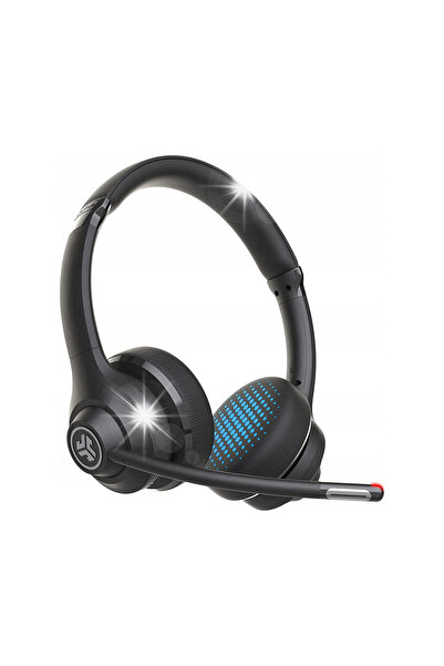 JLAB Căști wireless Go Work cu microfon pentru muncă, Bluetooth, negre