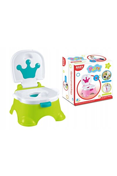 LeanToys Olita interactivă verde cu coroană albastră pentru copil mic