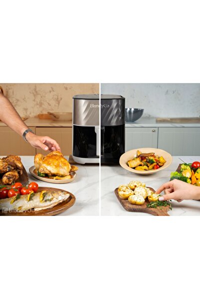 NO BRAND Friteuză cu aer cald BLENDYGO Air 6l cu fereastră Antracit