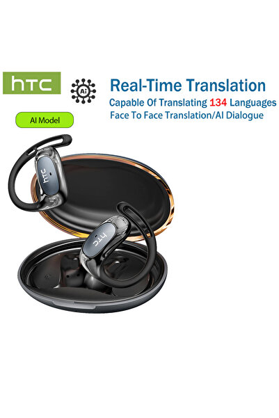 Choice5 سماعات أذن لاسلكية HTC NE35 باللون الرمادي مع تقنية الذكاء الاصطناعي ...
