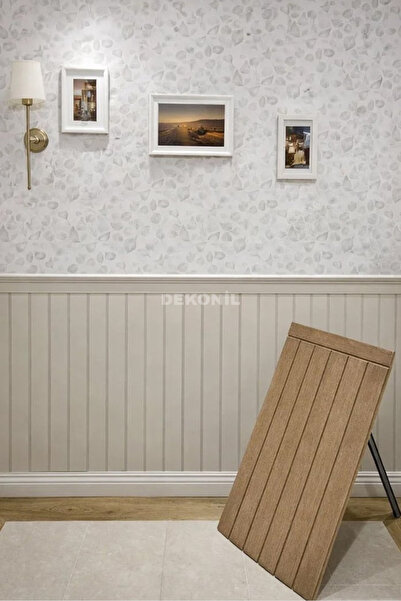 Dekonil İskandinav MDF Duvar Paneli Boyanabilir Dekoratif Çıtalı Panel 54x104 cm - 4 Adet