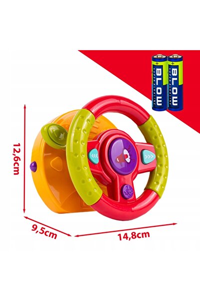 NO BRAND Simulator interactiv de condus auto cu volan, cu sunete și LED-uri, ...