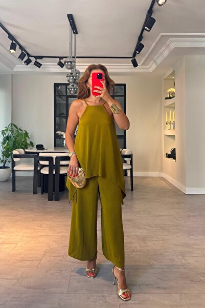 ELMASSTİL ASKILI PELERİN DETAYLI TULUM/Y306