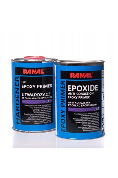 Ranal Primer epoxidic anticoroziv negru + Hardener 2x0,8L Pistol