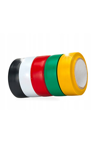 NO BRAND Bandă izolatoare 15mm 5 culori 100 bucăți