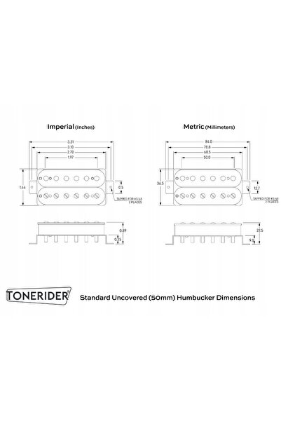 NO BRAND TONERIDER Alnico 2 Plus (ZB, bridge)