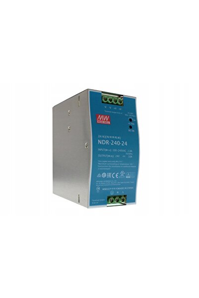 NO BRAND Mean Well Ndr-240-24 240W 24V 10A Sursă de alimentare pentru șină DIN
