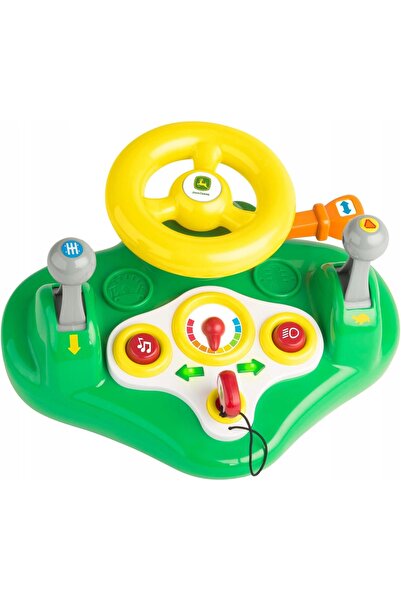 NO BRAND Tomy John Deere simulator de condus interactiv cu volan 2-în-1 34906