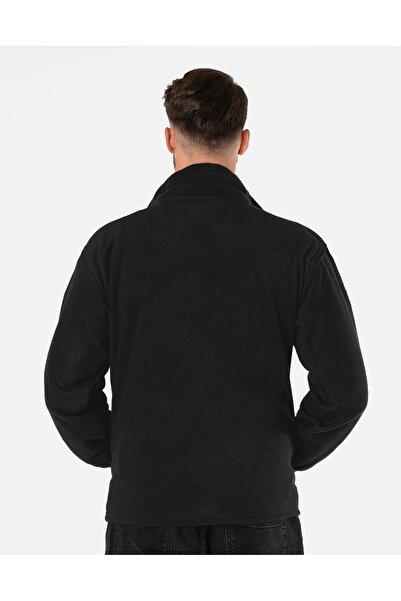 NO BRAND Hanorac călduros din fleece pentru bărbați, fleece extensibil, cu fe...