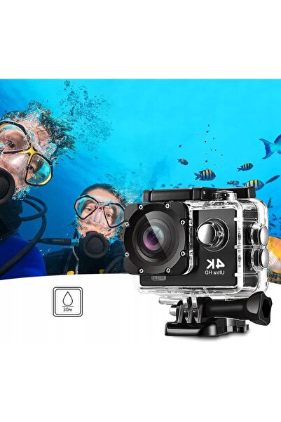 NO BRAND Cameră digitală 4K cu ecran rotativ, zoom 16X, USB-Negru