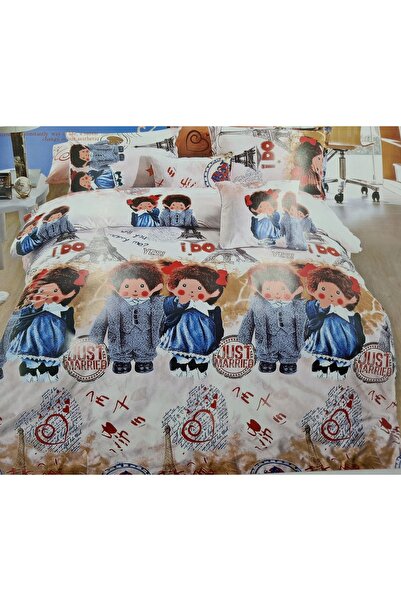 NO BRAND Lenjerie de pat 160X200 pentru copii, 100% bumbac, 160X200, 2X70X80
