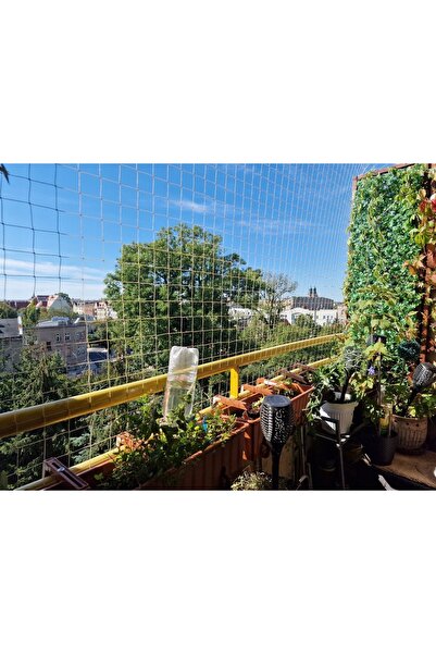 NO BRAND Plasa de protectie pentru balcon pentru pisici si pasari Linarem Bej...