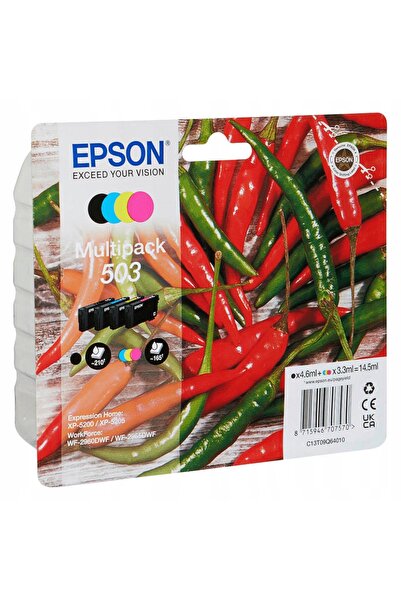 NO BRAND Pachet de 4 Cerneală nouă originală 503 T09Q640 C13T09Q64010 Epson X...