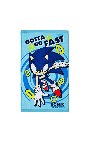 OEM Prosop copii/bebeluși, model Sonic, bumbac, albastru, 30x50cm – moale și ...