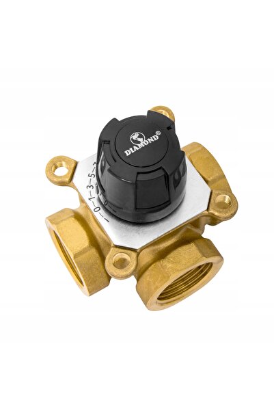NO BRAND Robinet de reglare și amestec cu 3 căi, 2 " DN50, alamă