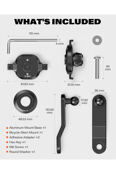 NO BRAND Suport universal de telefon pentru bicicletă din aluminiu cu blocare...