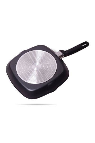 NO BRAND Tigaie grill 28cm, pentru inducție și gaz, ilac, cu strat antiaderent