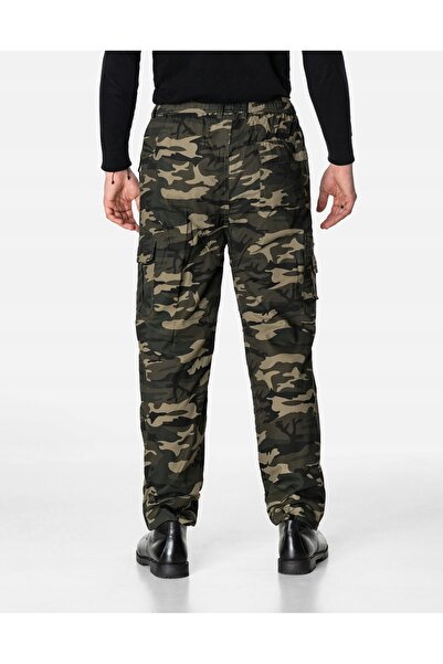 NO BRAND Pantaloni de luptă pentru bărbați, mari, călduroși, căptușiți cu fle...