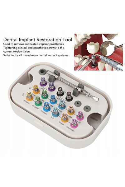 NO BRAND Șurubelnițe pentru implanturi dentare, cheie din oțel inoxidabil
