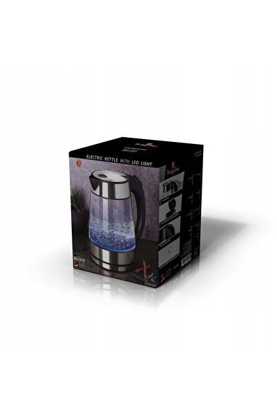 NO BRAND Fierbător electric Berlingerhaus Bh-9119 1.7 L Negru Argintiu